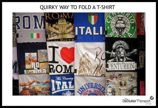 Quirky Way To Fold A T-Shirt